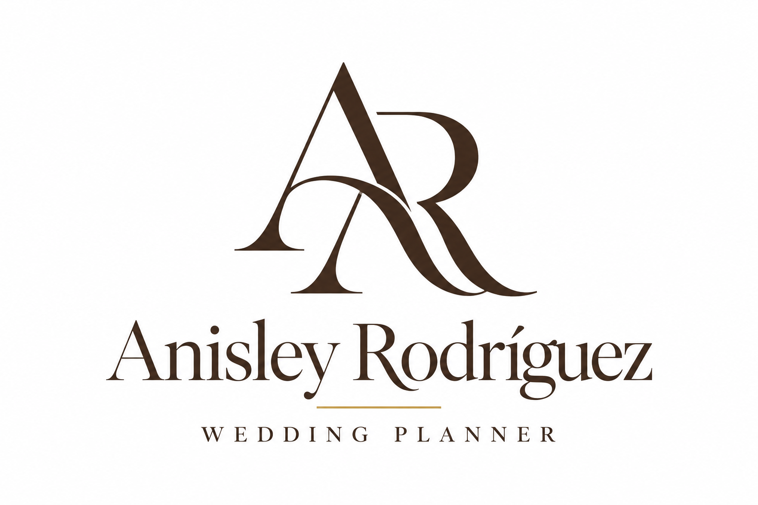 Anisley Rodríguez Wedding Planner — monograma AR